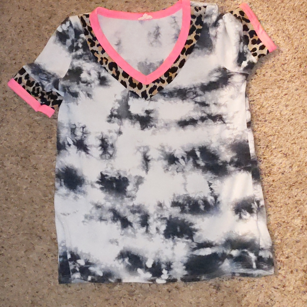 BiBi marble/leopard top